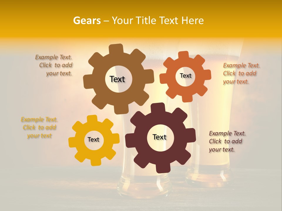 Brewery Froth Bar PowerPoint Template