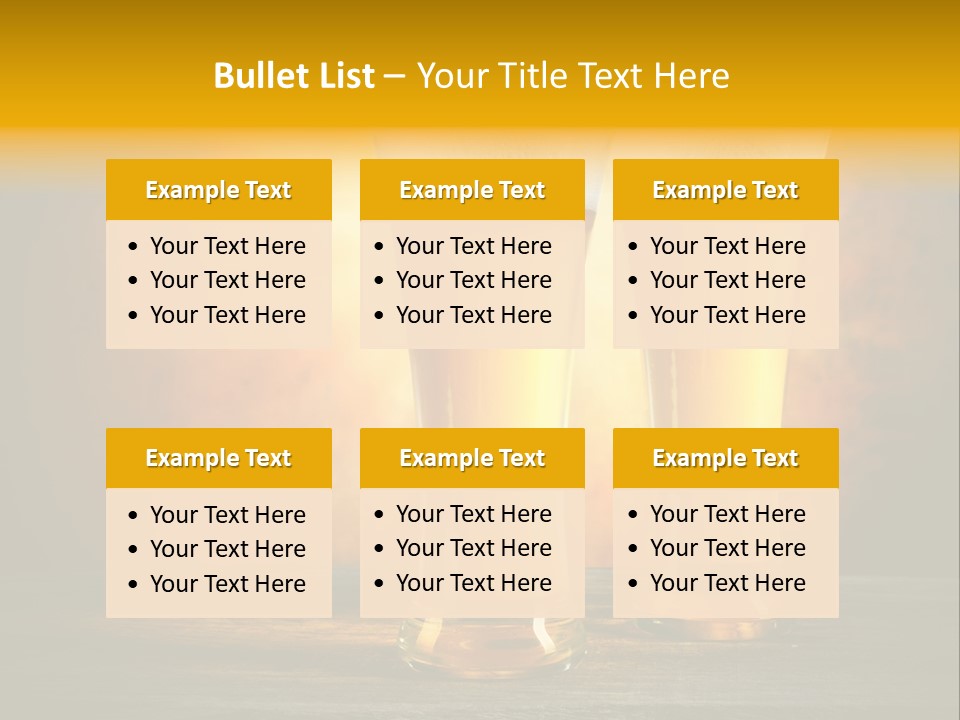 Brewery Froth Bar PowerPoint Template