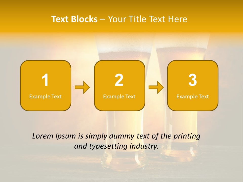 Brewery Froth Bar PowerPoint Template