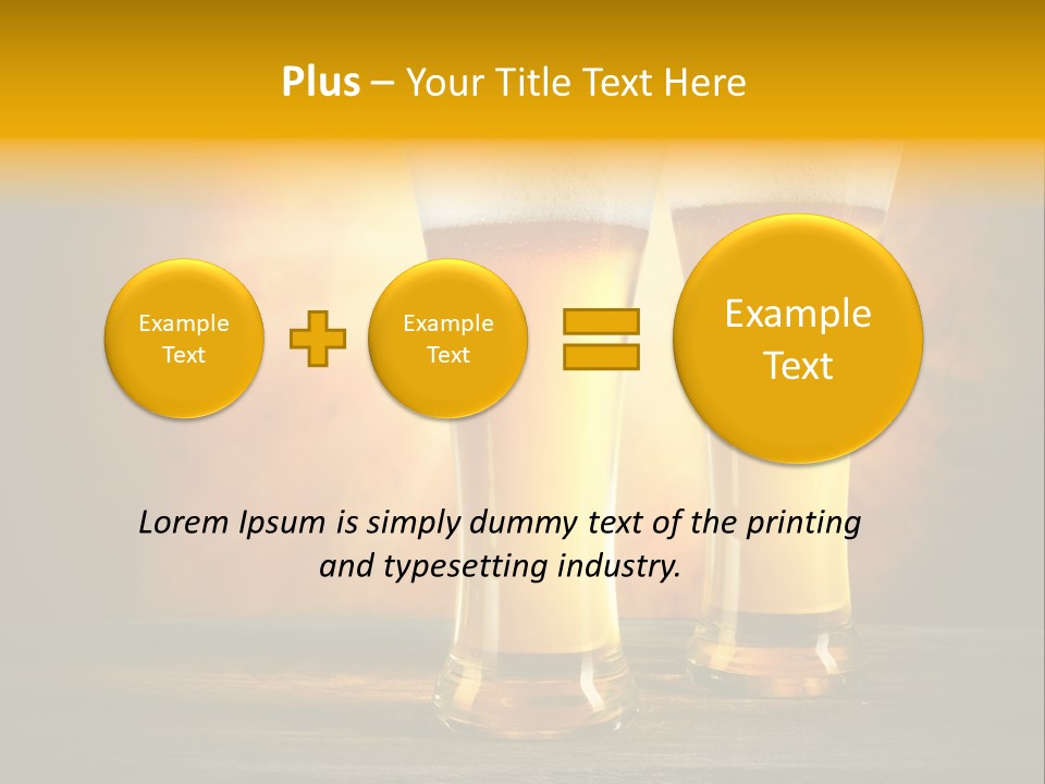 Brewery Froth Bar PowerPoint Template