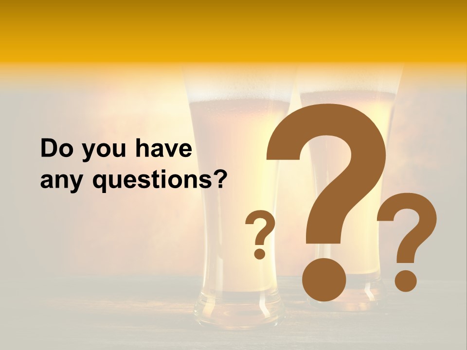 Brewery Froth Bar PowerPoint Template