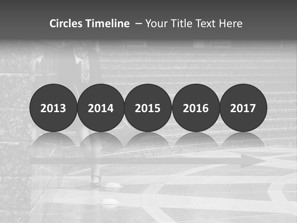 Standing Pensive Blond PowerPoint Template