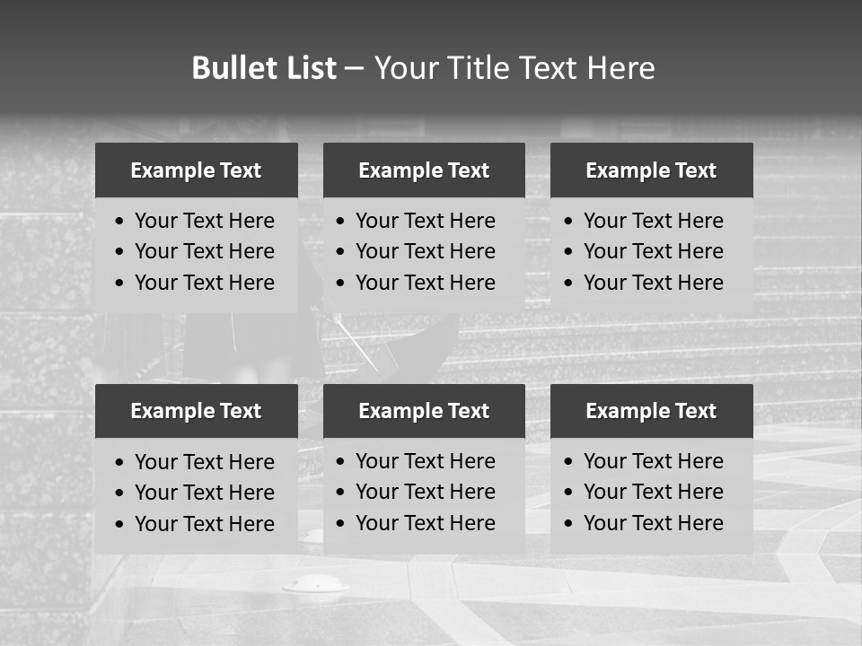 Standing Pensive Blond PowerPoint Template