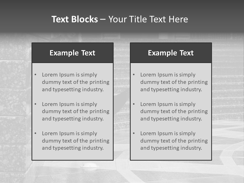 Standing Pensive Blond PowerPoint Template