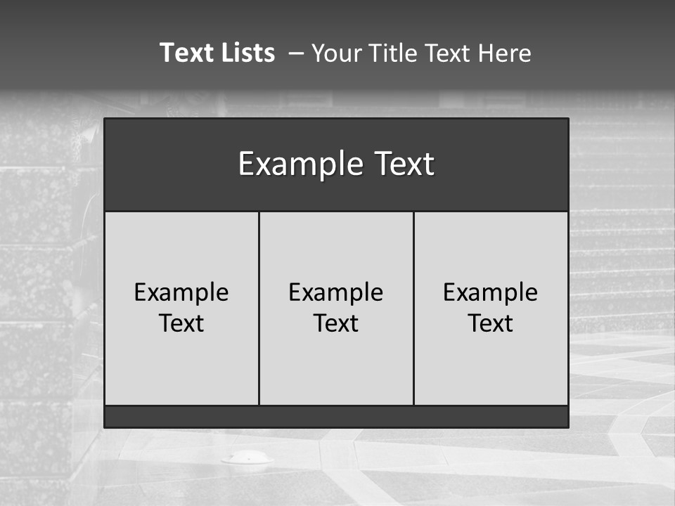 Standing Pensive Blond PowerPoint Template