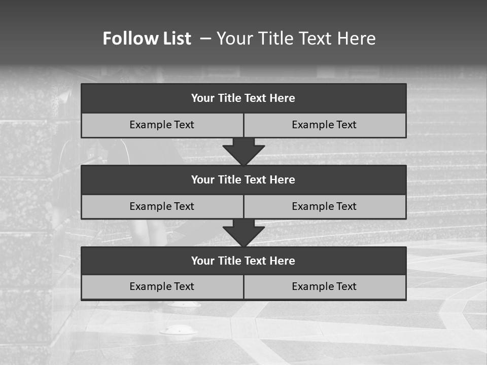 Standing Pensive Blond PowerPoint Template