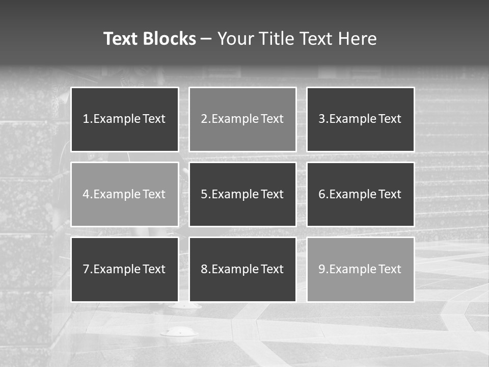 Standing Pensive Blond PowerPoint Template