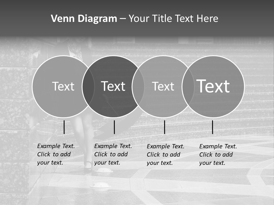 Standing Pensive Blond PowerPoint Template