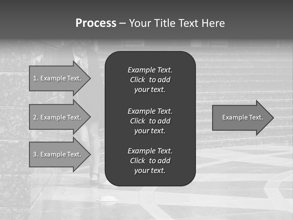 Standing Pensive Blond PowerPoint Template