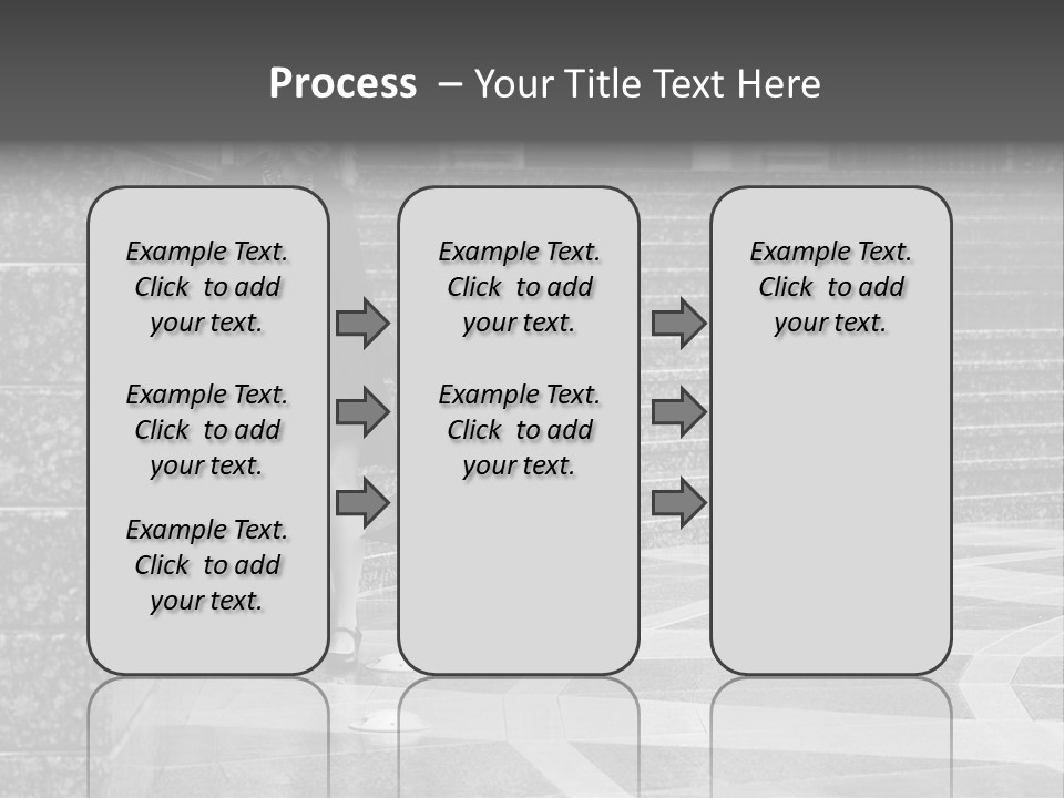 Standing Pensive Blond PowerPoint Template