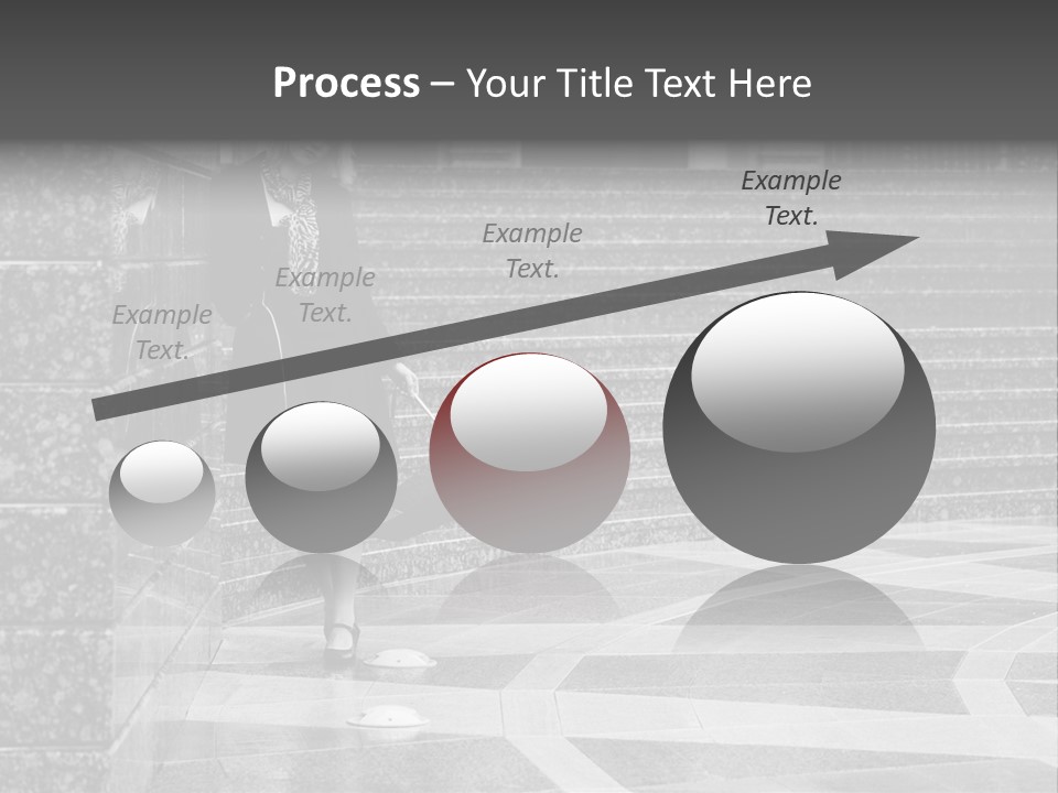 Standing Pensive Blond PowerPoint Template