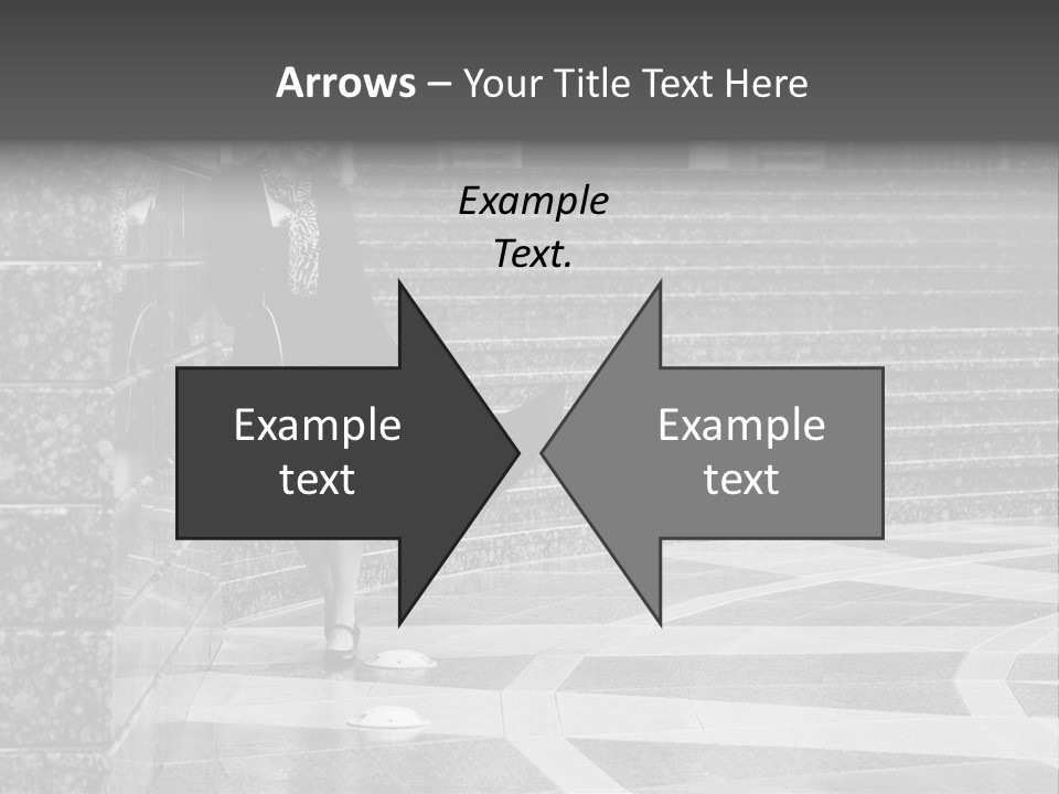 Standing Pensive Blond PowerPoint Template