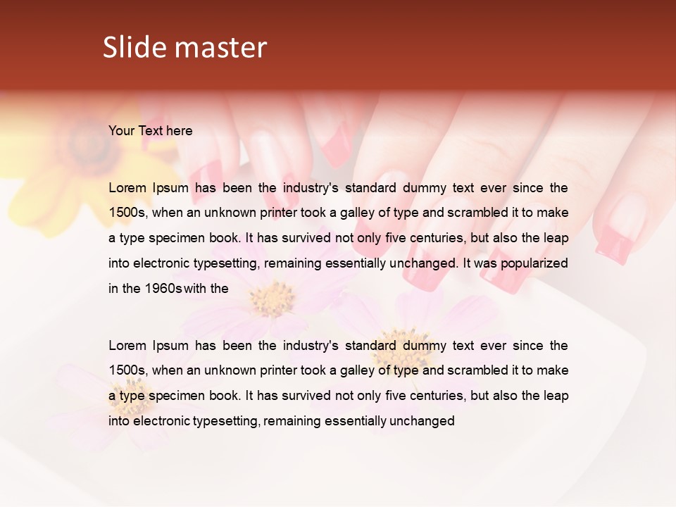 Finger Soft Therapy PowerPoint Template