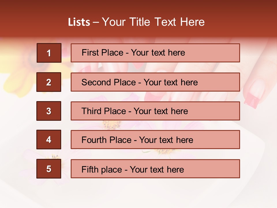 Finger Soft Therapy PowerPoint Template