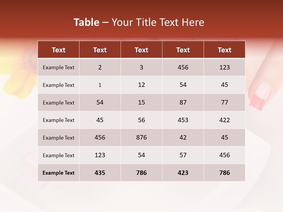 Finger Soft Therapy PowerPoint Template