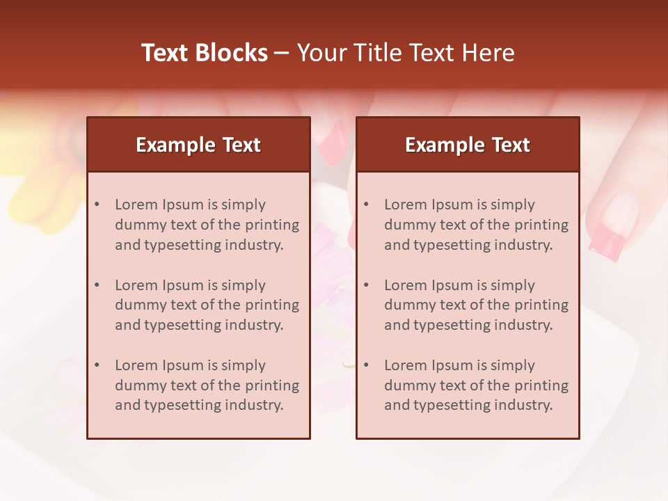 Finger Soft Therapy PowerPoint Template