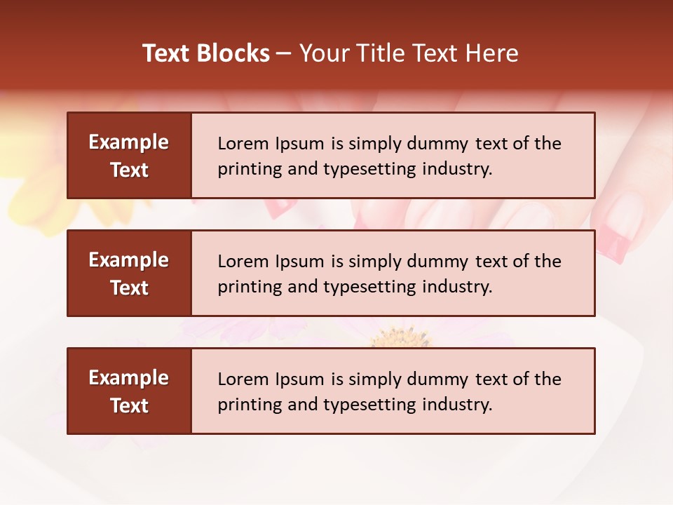 Finger Soft Therapy PowerPoint Template