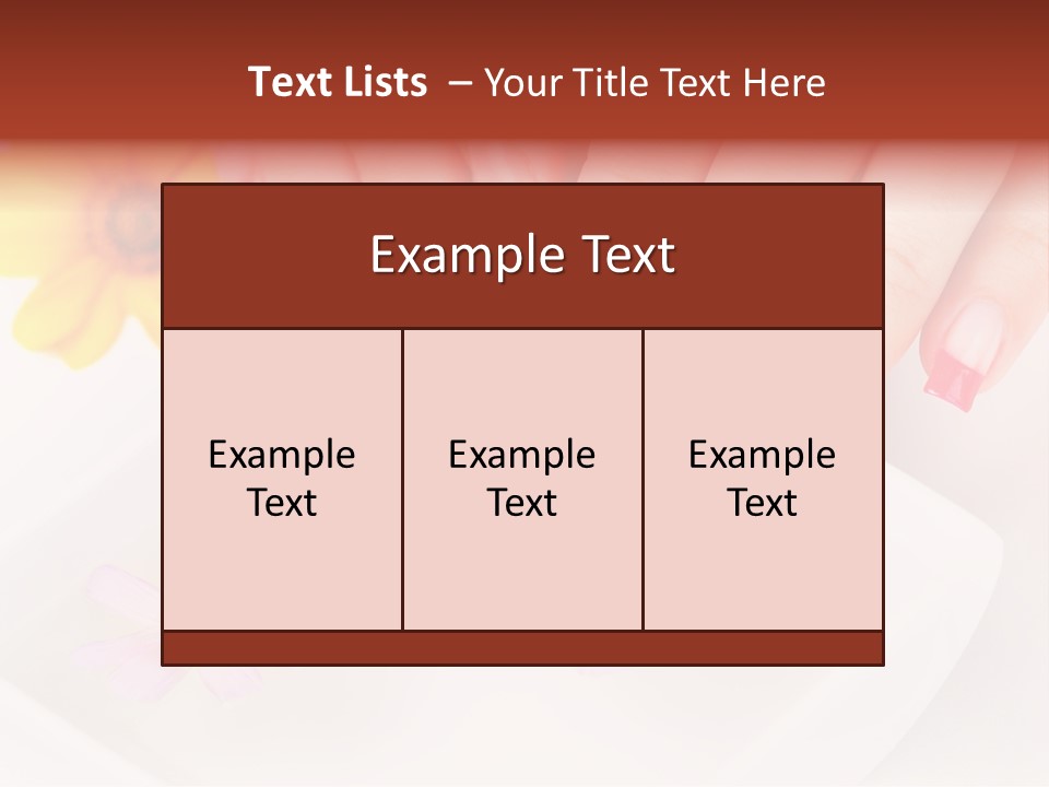 Finger Soft Therapy PowerPoint Template