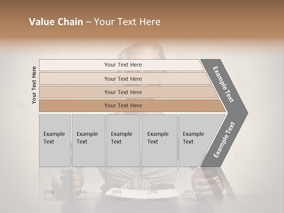Fork Lunch Woman PowerPoint Template
