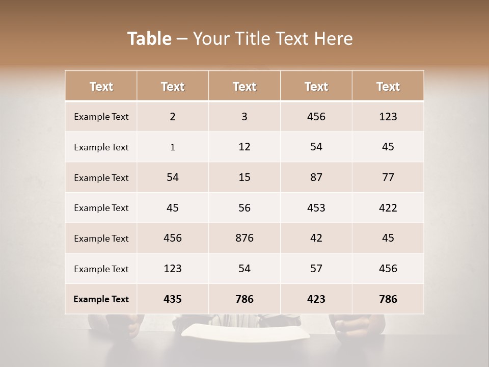 Fork Lunch Woman PowerPoint Template