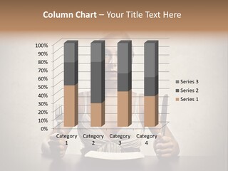 Fork Lunch Woman PowerPoint Template