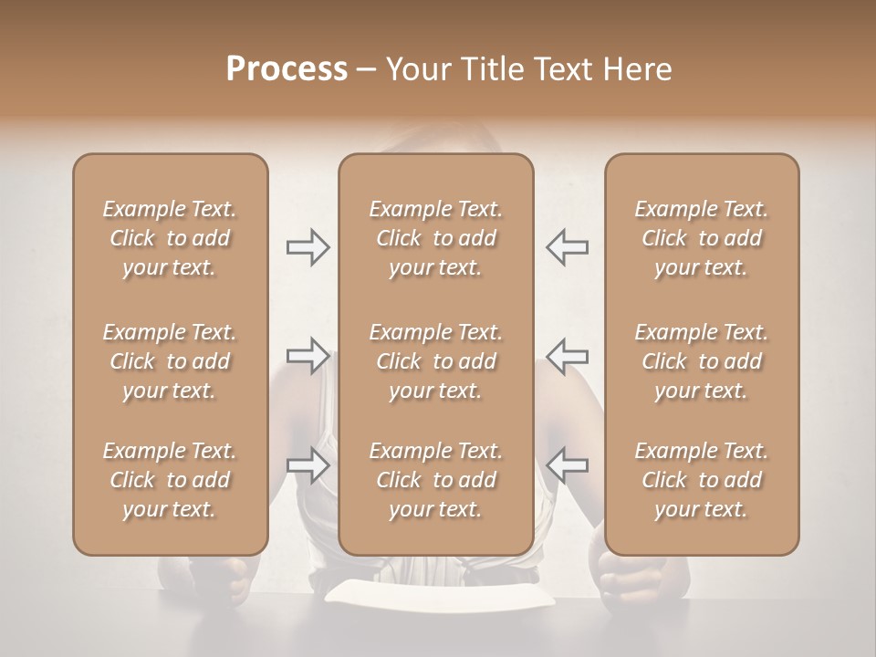 Fork Lunch Woman PowerPoint Template