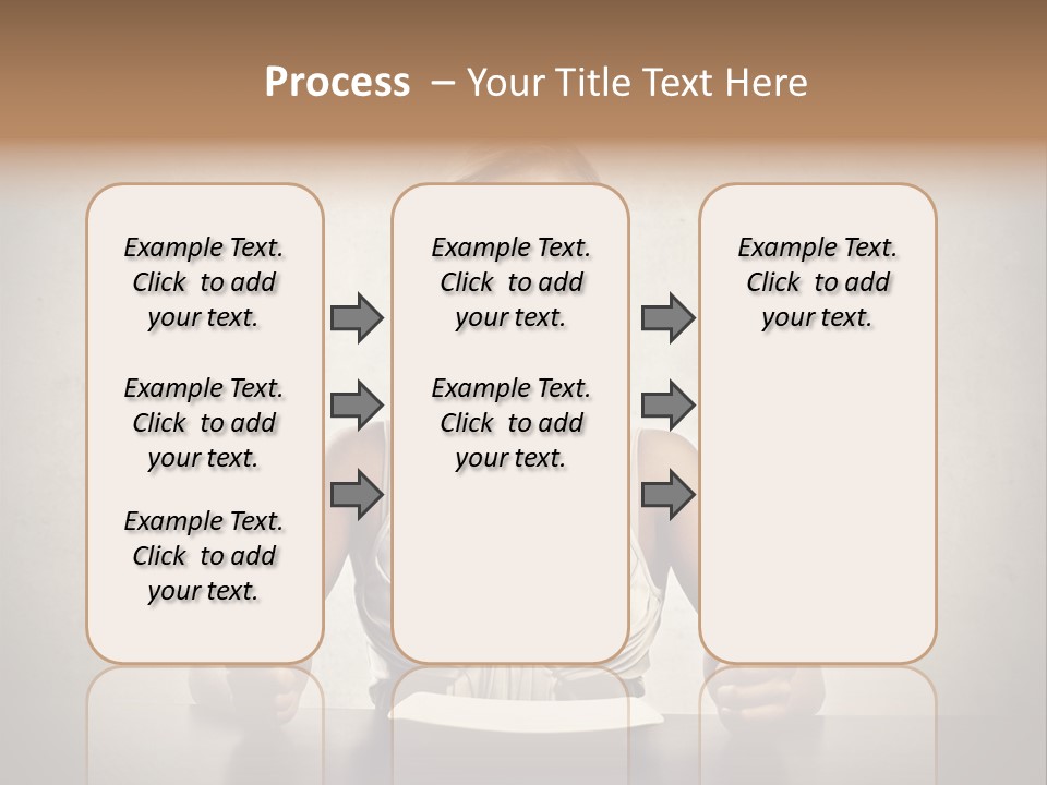 Fork Lunch Woman PowerPoint Template