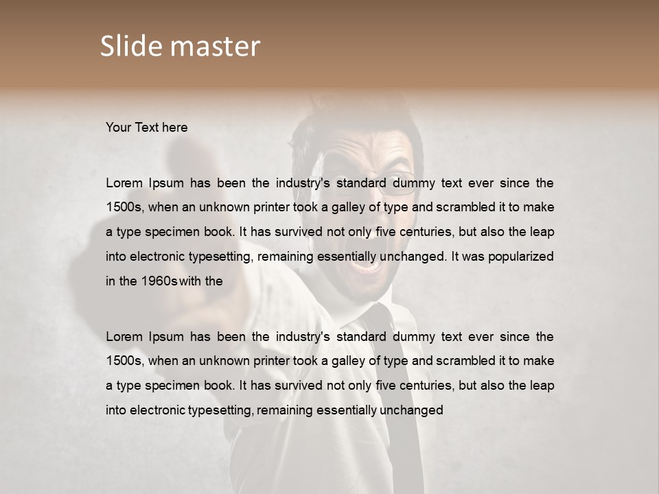 Career Rage Fury PowerPoint Template