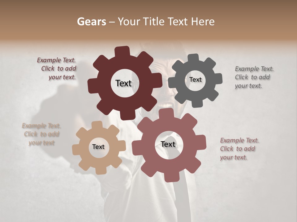 Career Rage Fury PowerPoint Template