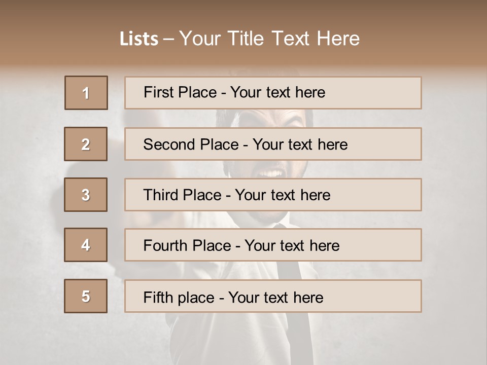 Career Rage Fury PowerPoint Template