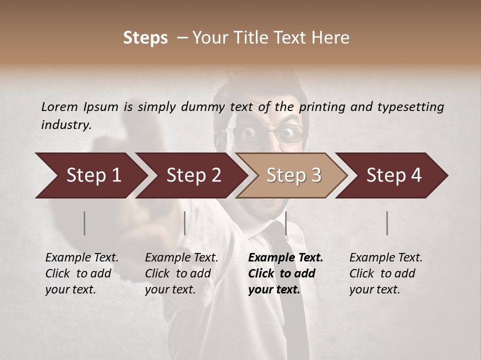 Career Rage Fury PowerPoint Template