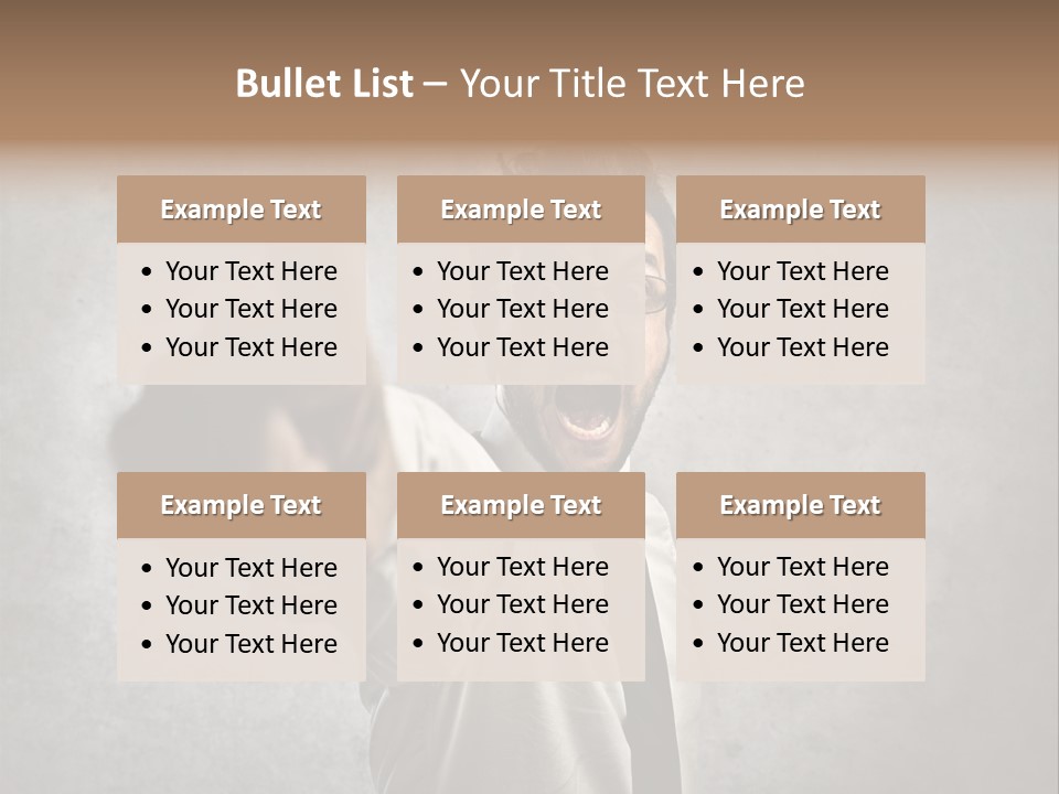 Career Rage Fury PowerPoint Template