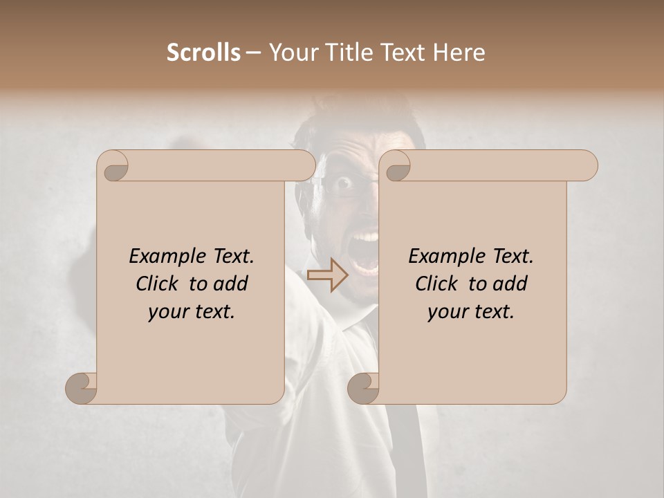 Career Rage Fury PowerPoint Template