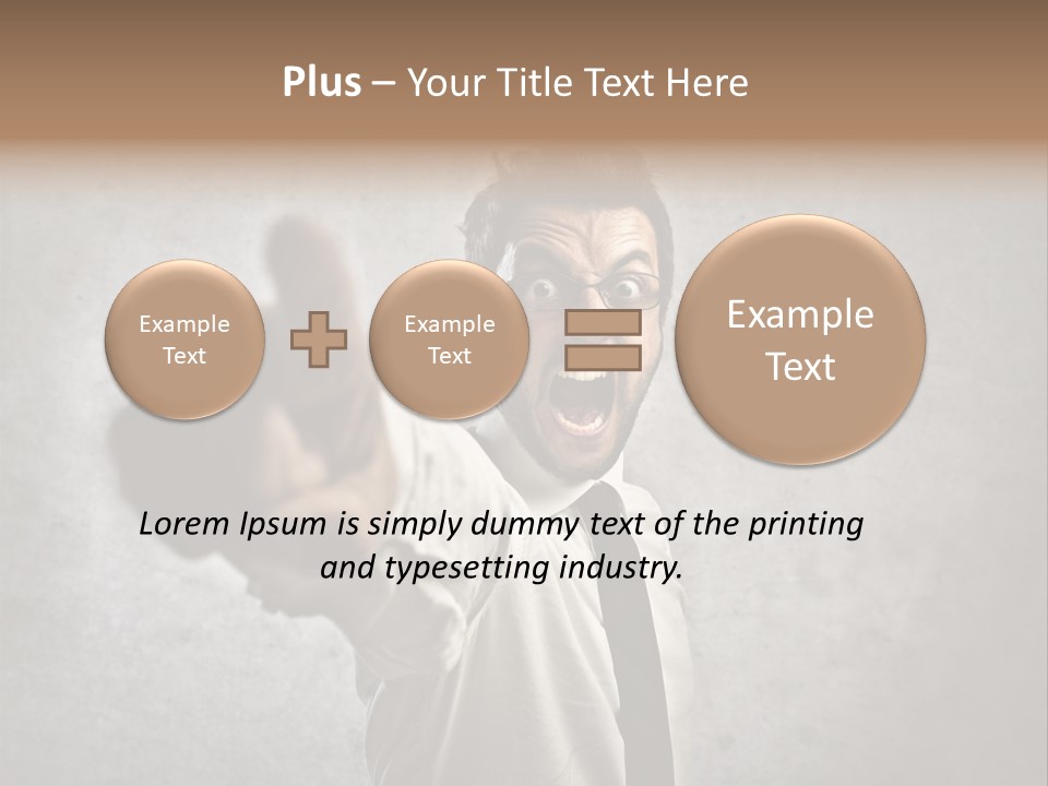 Career Rage Fury PowerPoint Template