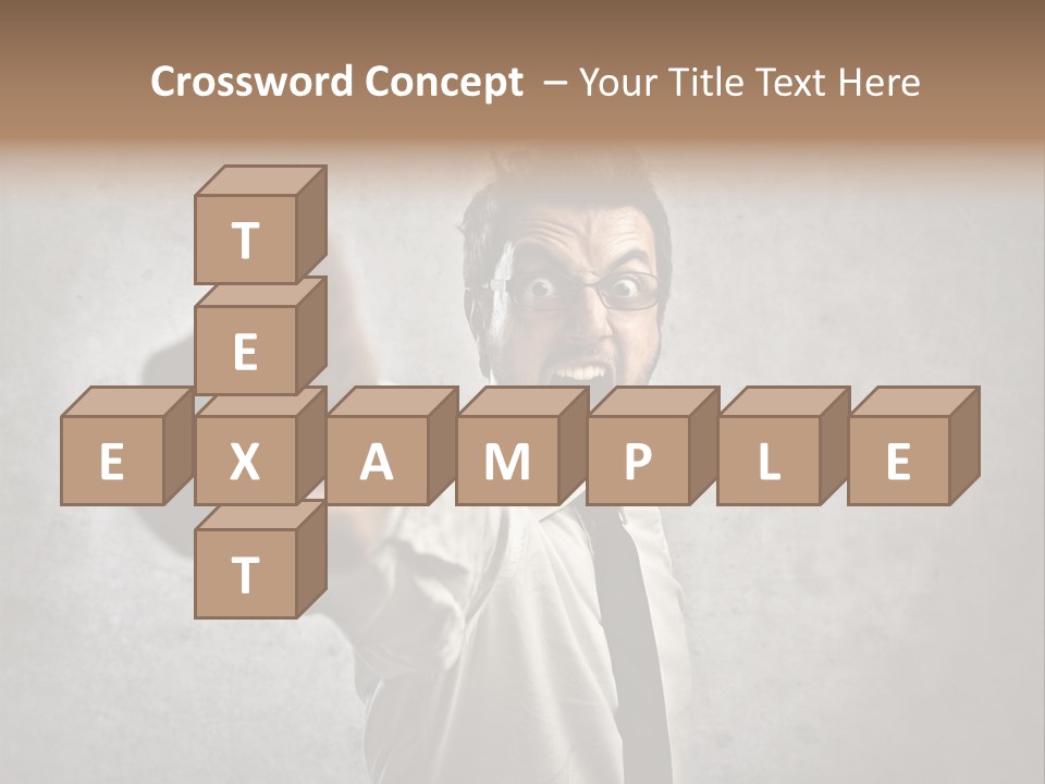 Career Rage Fury PowerPoint Template