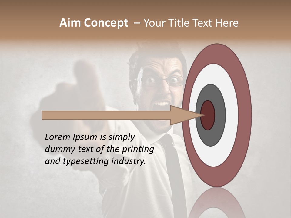 Career Rage Fury PowerPoint Template