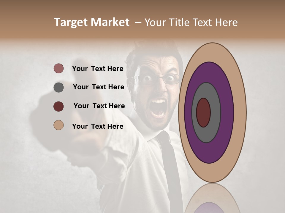 Career Rage Fury PowerPoint Template