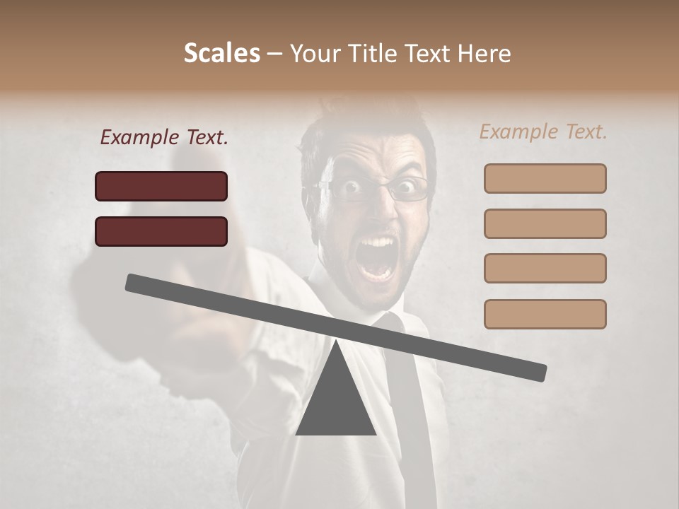 Career Rage Fury PowerPoint Template
