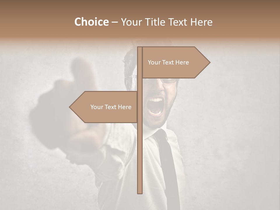 Career Rage Fury PowerPoint Template
