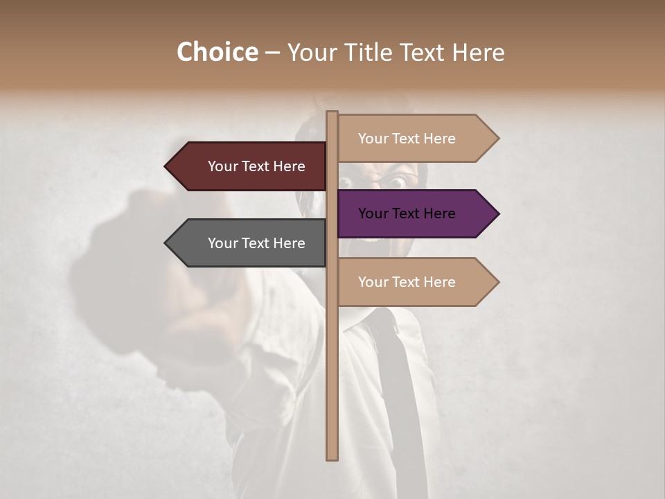 Career Rage Fury PowerPoint Template