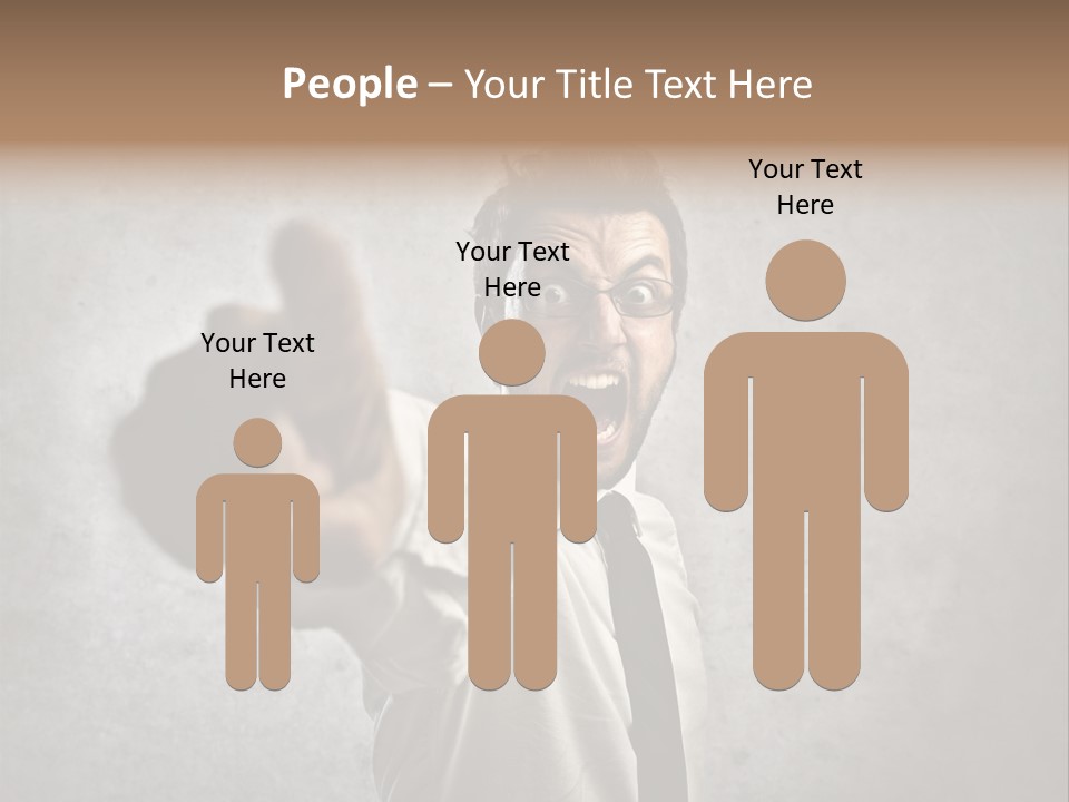 Career Rage Fury PowerPoint Template