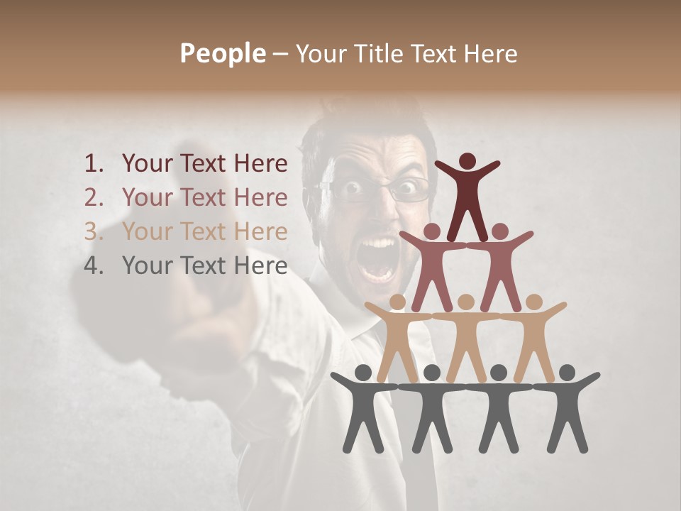 Career Rage Fury PowerPoint Template