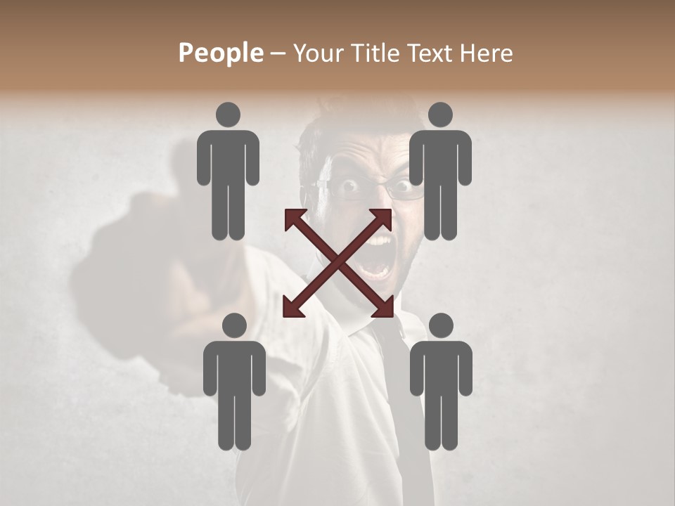 Career Rage Fury PowerPoint Template