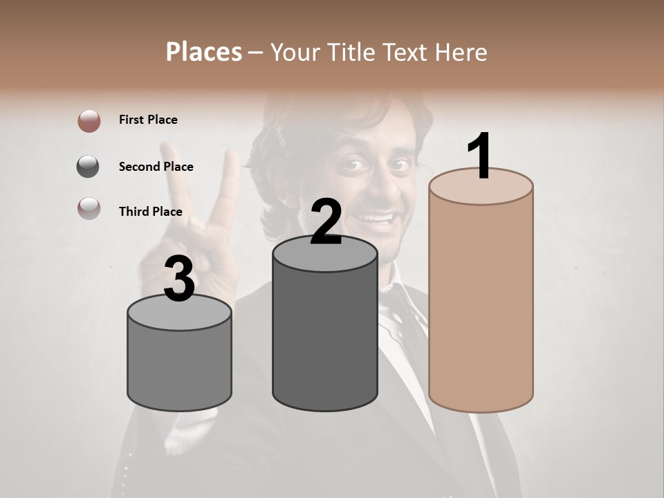 Caucasian Job Man Smile PowerPoint Template