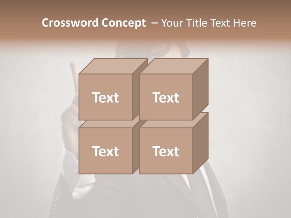Caucasian Job Man Smile PowerPoint Template
