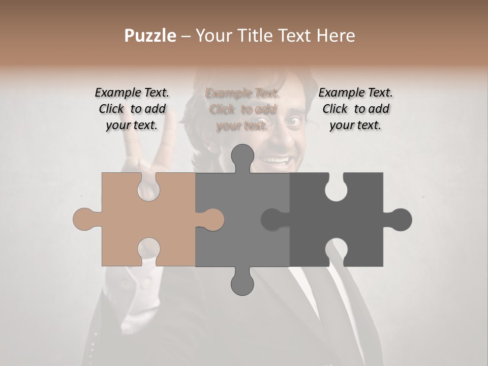 Caucasian Job Man Smile PowerPoint Template