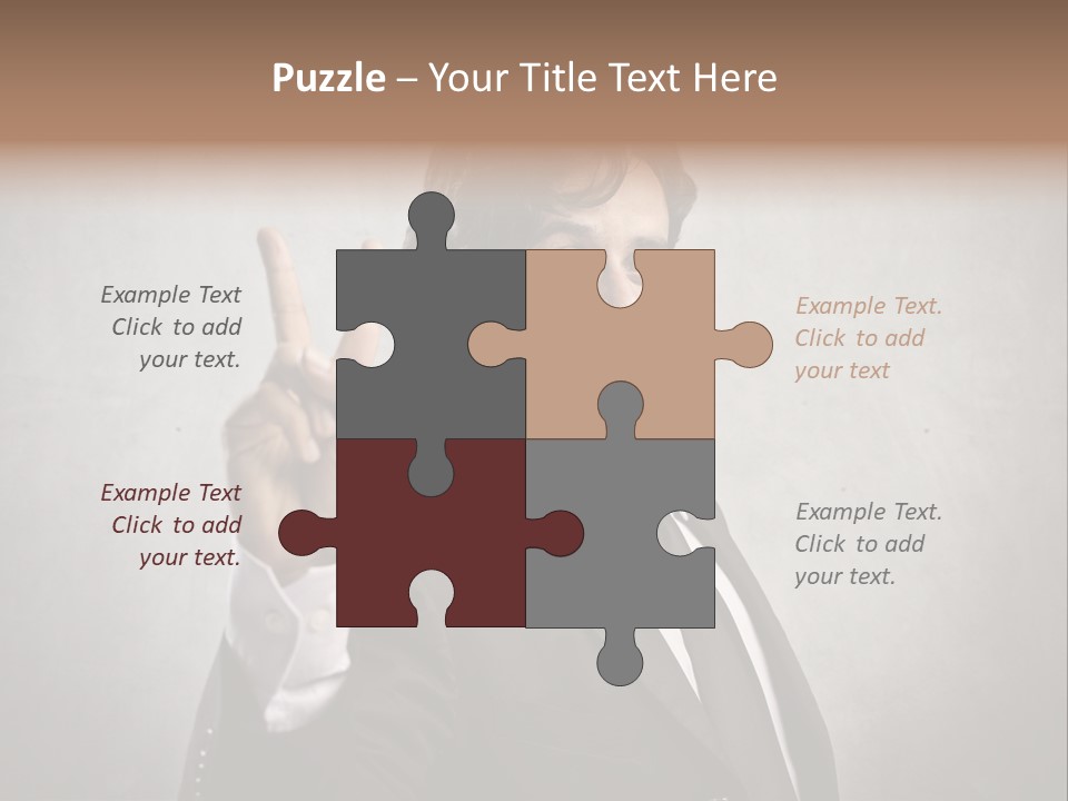 Caucasian Job Man Smile PowerPoint Template