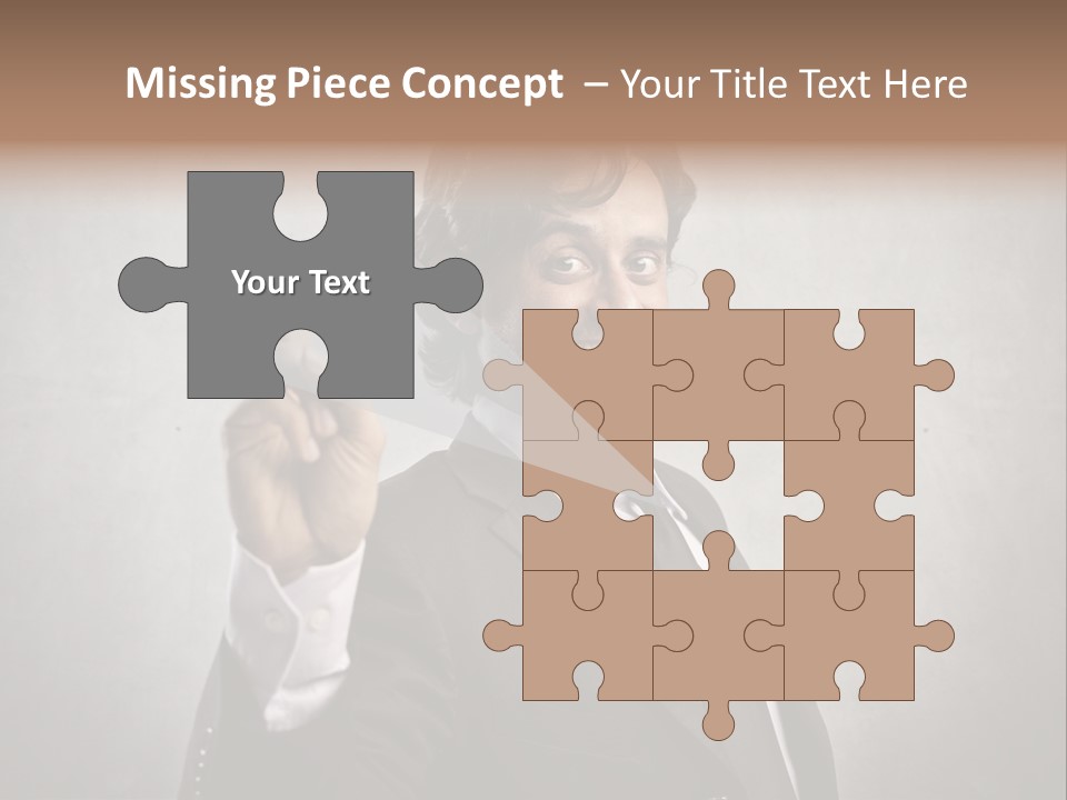 Caucasian Job Man Smile PowerPoint Template