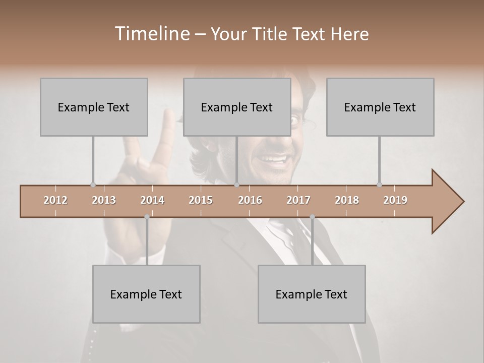 Caucasian Job Man Smile PowerPoint Template