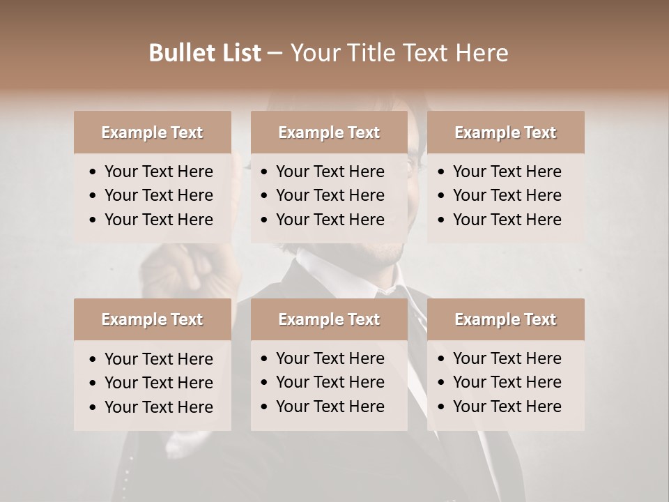 Caucasian Job Man Smile PowerPoint Template